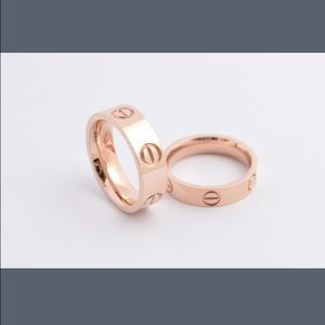 COPY - Rose gold titanium steel screw ring🎀 lovely